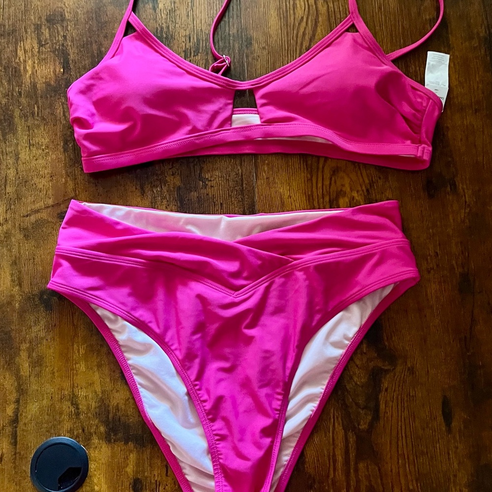 Cupshe Pink Bikini Set